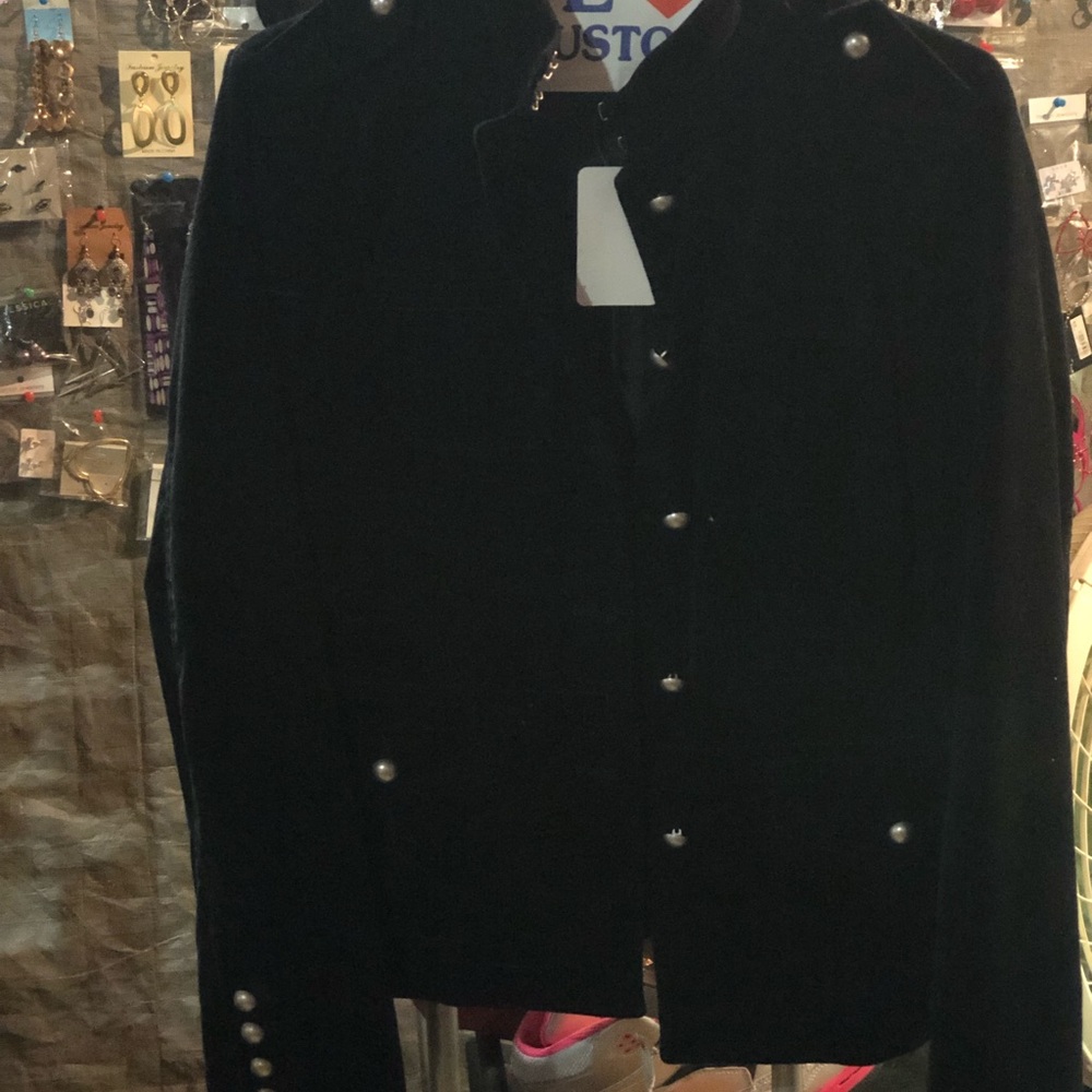 Black velvet jacket